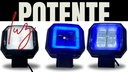 Faro Cuadrado Auxiliar Hyperled Ojo Angel Azul Blanco 20w
