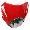 Faro Completo Para Moto Dm150 Rojo