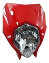 Faro Completo Para Moto Dm150 Rojo