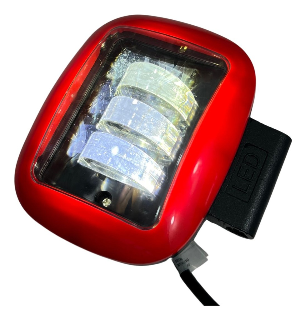 Faro Auxiliar Hiperled Para Moto Ir-c03r 12-80v 30w 3500lm
