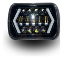 Par Faros Delanteros Rectangulares Led Ojo Angel Flecha 7in