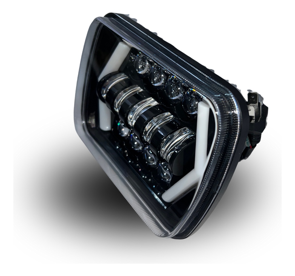 Par Faros Delanteros Rectangulares Led Ojo Angel Flecha 7in