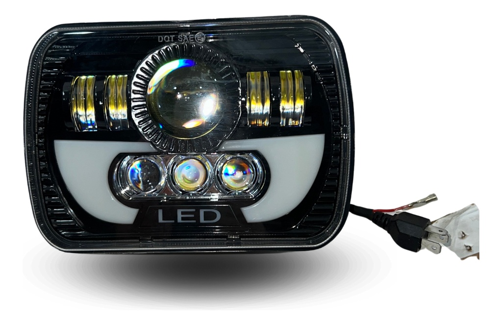 Par Faros Delanteros Led 7in Angel Lupa 6800*2lm