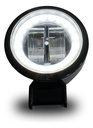 Faros Moto 2 Pulgadas Blanco+ Amarillo Con Aro Blanco