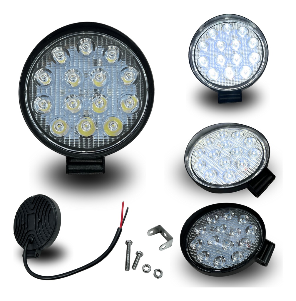 Faro Auxiliar Hiperled Universal 12-80v 27w-48w 1500lm-220ml