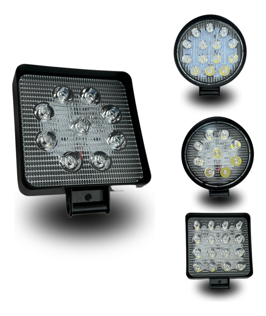 Faro Auxiliar Hiperled Universal 12-80v 27w-48w 1500lm-220ml