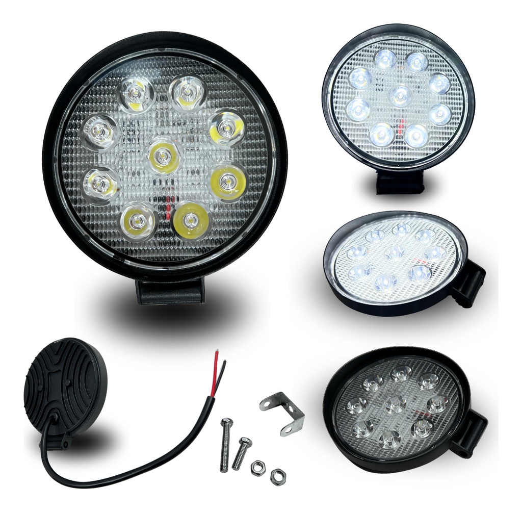Faro Auxiliar Hiperled Universal 12-80v 27w-48w 1500lm-220ml