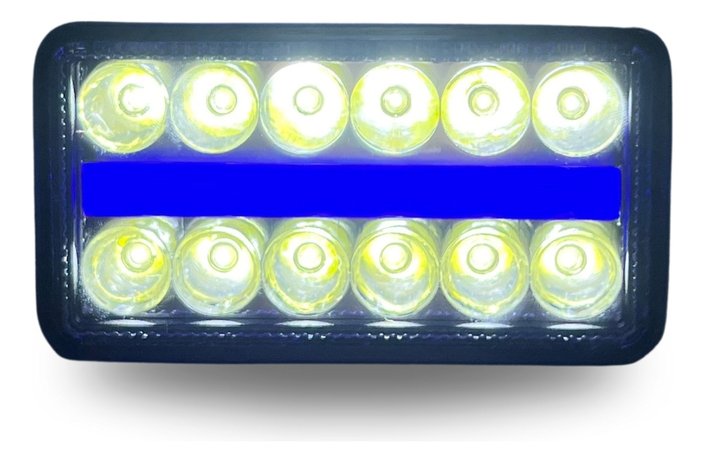 Faro Auxiliar Hyper 12led Ojo Angel Azul 36w 400lm