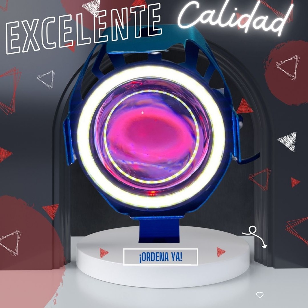 Faro Mini Auxiliar Hyperled Lupa Ojo Diablo Angel