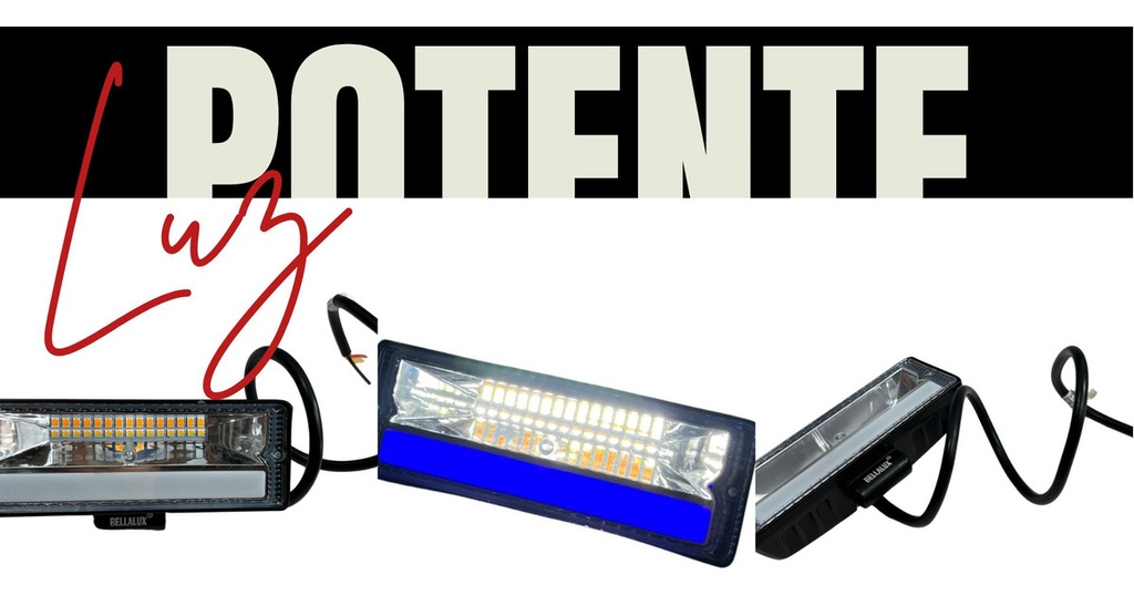 Faro Auxiliar Hyper 18led Bi-color Ojo Angel 3800