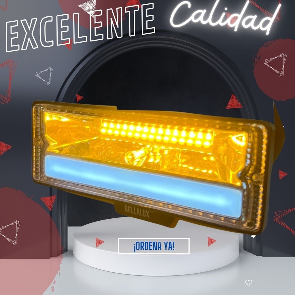 Faro Auxiliar Hyper 18led Bi-color Ojo Angel 3800