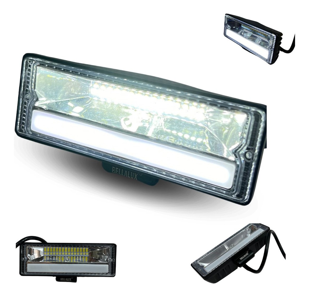 Faro Auxiliar Hyper 18led Bi-color Ojo Angel 3800