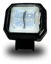 Faros Moto 2 Pulgadas Blanco+ Amarillo Con Aro Blanco