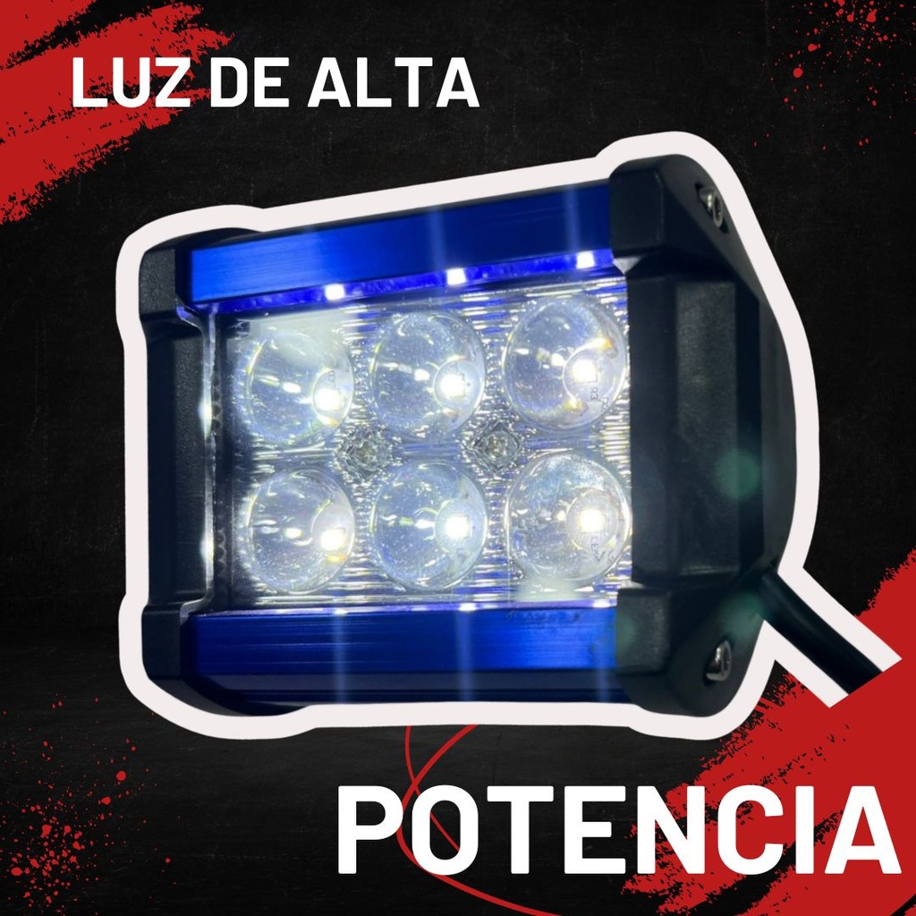 Faro Auxiliar Hyperled Ir-1810 8-80v 18w 1200lm 7 Colores
