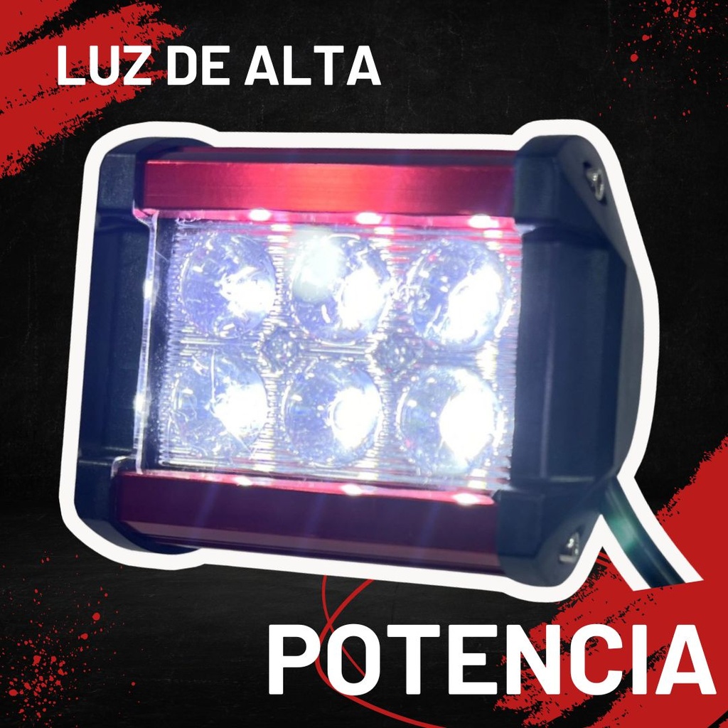 Faro Auxiliar Hyperled Ir-1810 8-80v 18w 1200lm 7 Colores