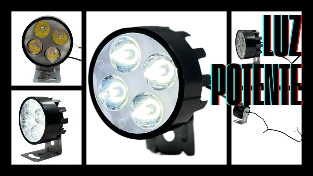 Faro Led Moto Redondo 4/3w 5.5cm 1 Pieza