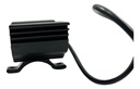 Faro Moto 3 Led Dc 10-95v 30w Estrobo Negro