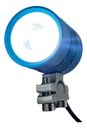 Faro Led Moto Luz Blanca Carcasa Azul 10w