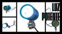 Faro Led Moto Luz Blanca Carcasa Azul 10w