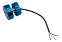 1 Pieza De Faro Led Para Moto Universal Carcasa Azul 20w