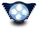 Faro Auxiliar Hyperled Alitas 8-80v  200lm 7 Colores Carcasa