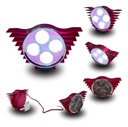 Faro Auxiliar Hyperled Alitas 8-80v  200lm 7 Colores Carcasa