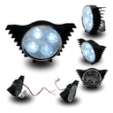 Faro Auxiliar Hyperled Alitas 8-80v  200lm 7 Colores Carcasa