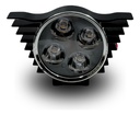Faro Auxiliar Hyperled Alitas 8-80v  200lm 7 Colores Carcasa