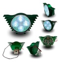Faro Auxiliar Hyperled Alitas 8-80v  200lm 7 Colores Carcasa