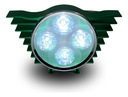 Faro Auxiliar Hyperled Alitas 8-80v  200lm 7 Colores Carcasa