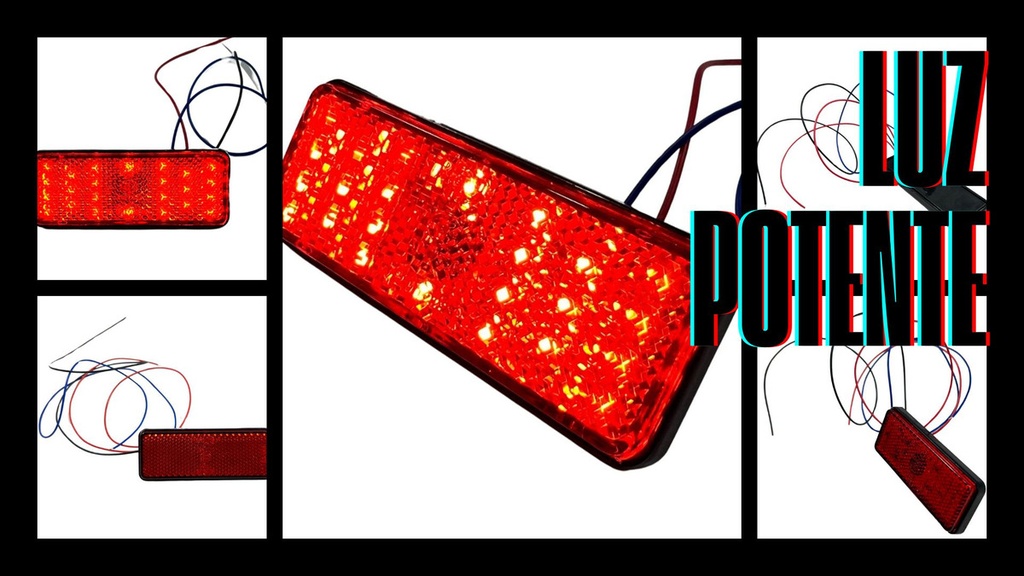 Faro Led Reflector Alta/baja Redondo/rectangular 4 Colores