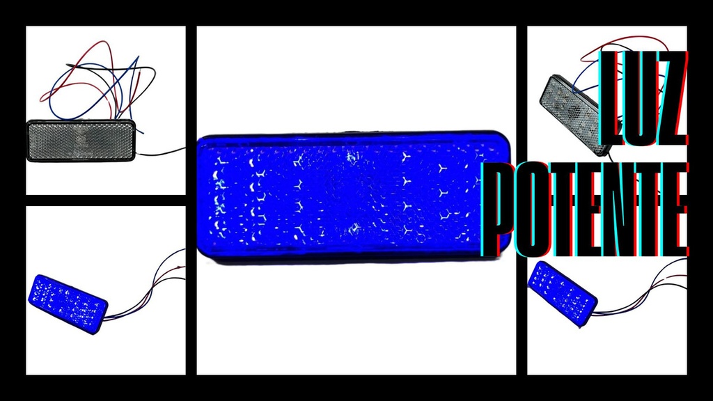 Faro Led Reflector Alta/baja Redondo/rectangular 4 Colores