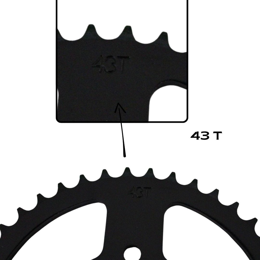 Engrane Traccion Tras Yamaha Ybr-125 43t