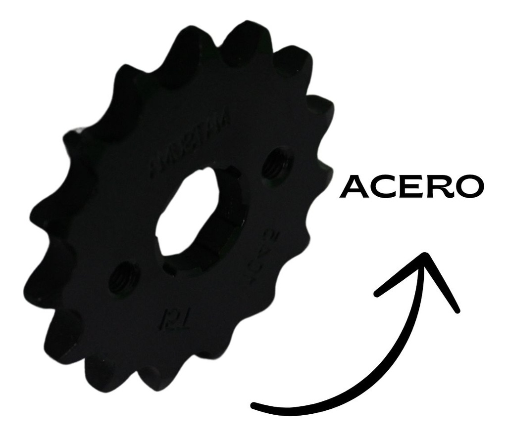 Engrane Traccion Delantero Acero 15t P/ Italika 150s,ft150ts