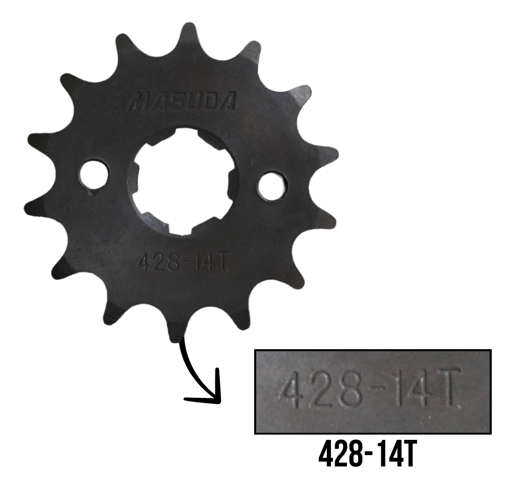 Engrane Traccion Del Acero #1045 14t Titan 125