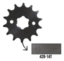 Engrane Traccion Del Acero #1045 14t Titan 125