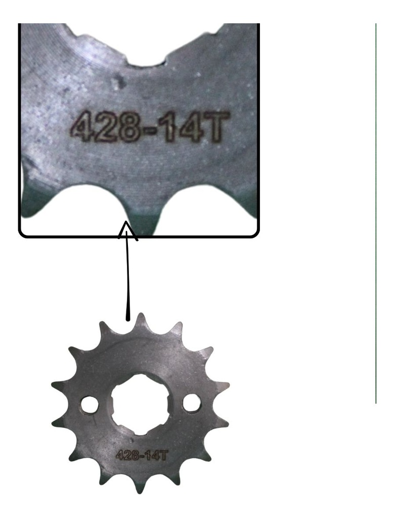 Engrane De Tracción Delantero Honda Cargo 14t