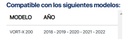 Empaque Cubierta Izquierdo Vort-x 200 2018-2022