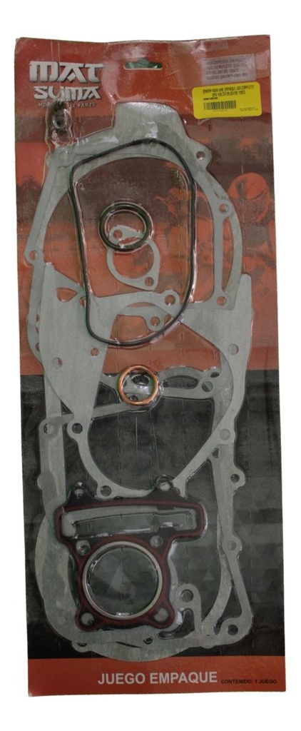 Empaque Juego Para Italika Gy6-125, Cs125, Ds125, 125cc