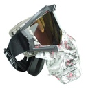Googles Para Moto Iron Racing Diseño Calavera Gris/rosa