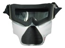Googles Para Moto Iron Racing Diseño Calavera Gris/rosa