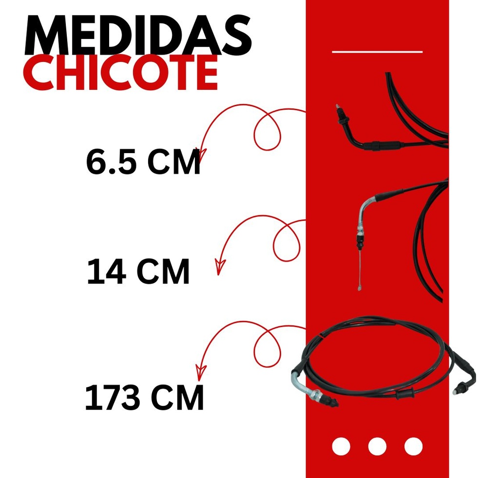 Chicote Acelerador Para Scooter Italika Vs90/ps90