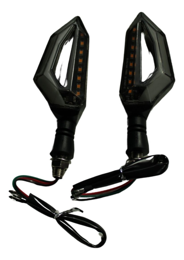 Direccional Led Para Moto Universal  Bi-color Variedad