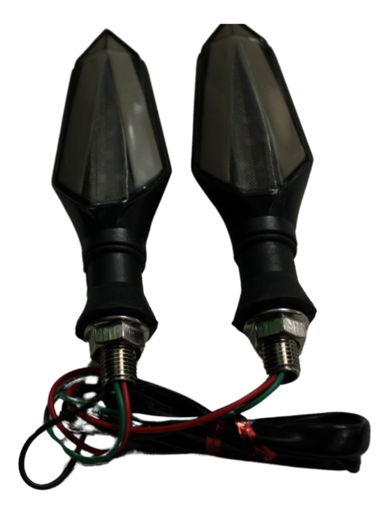 Direccional Para Motocicleta Universal Led Bi-color Varios