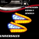 Direccional Para Motocicleta Universal Led Bi-color Varios