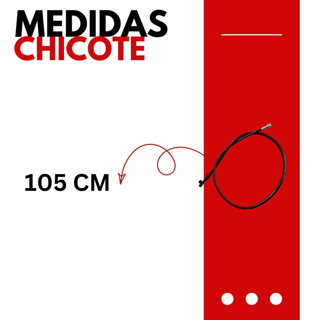 Chicote Velocimetro P/ Italika Vitalia 125, Sr125 / Jessy Di