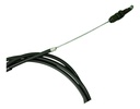Chicote Velocimetro Para Motocicleta C/forro Tvs 205 Negra