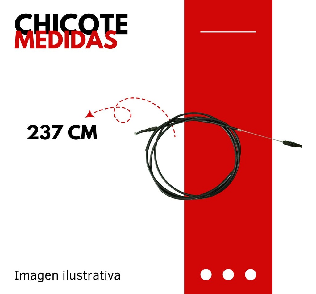 Chicote Velocimetro Para Motocicleta C/forro Tvs 205 Negra