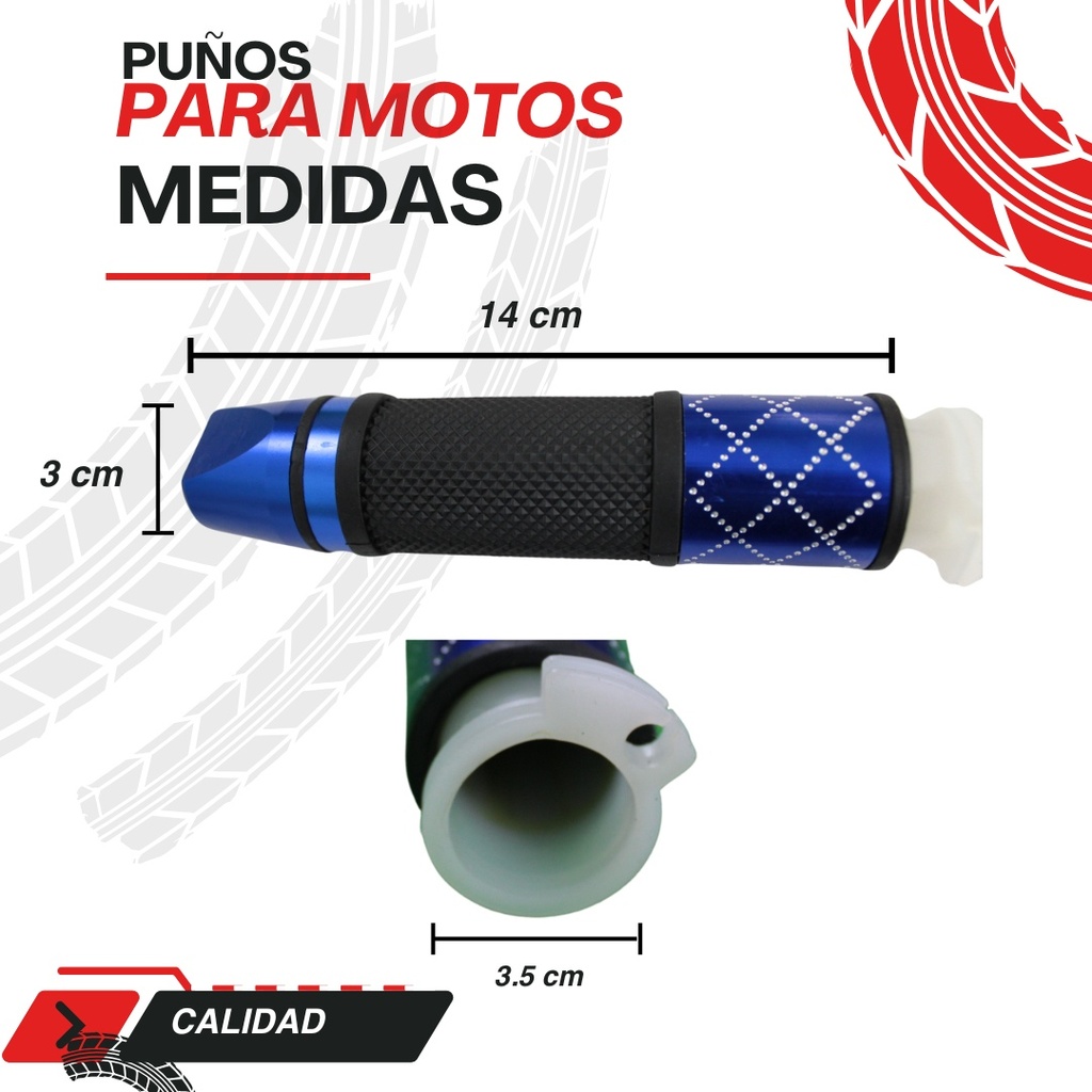 Juego De Puños Para Motocicleta Universal Aluminio/ Colores