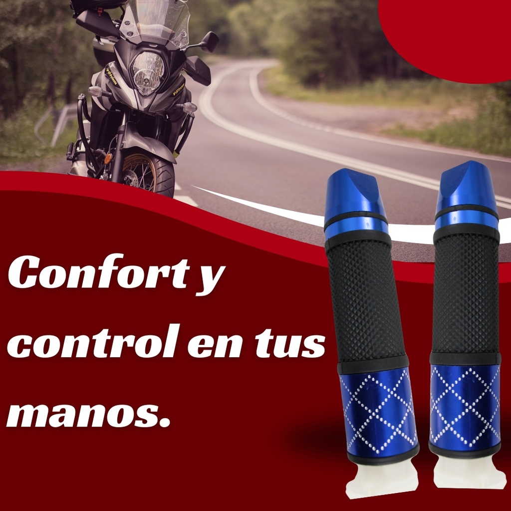 Juego De Puños Para Motocicleta Universal Aluminio/ Colores